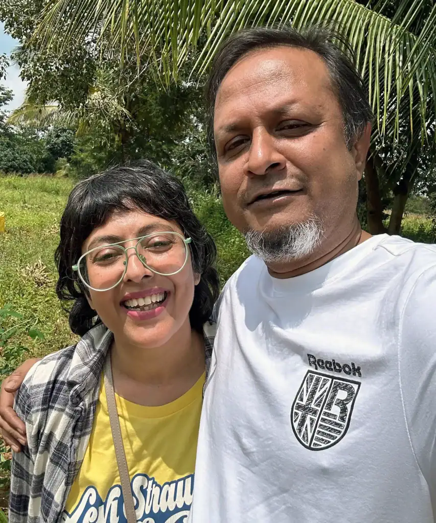 Portrait of two Earthness founders - Rahul Jauhari (right) and Chaitali Raizada (lleft)