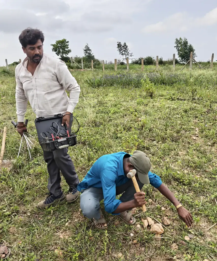 Borewell points being located on Earthness